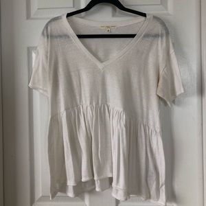 Urban Outfitters White flowy shirt